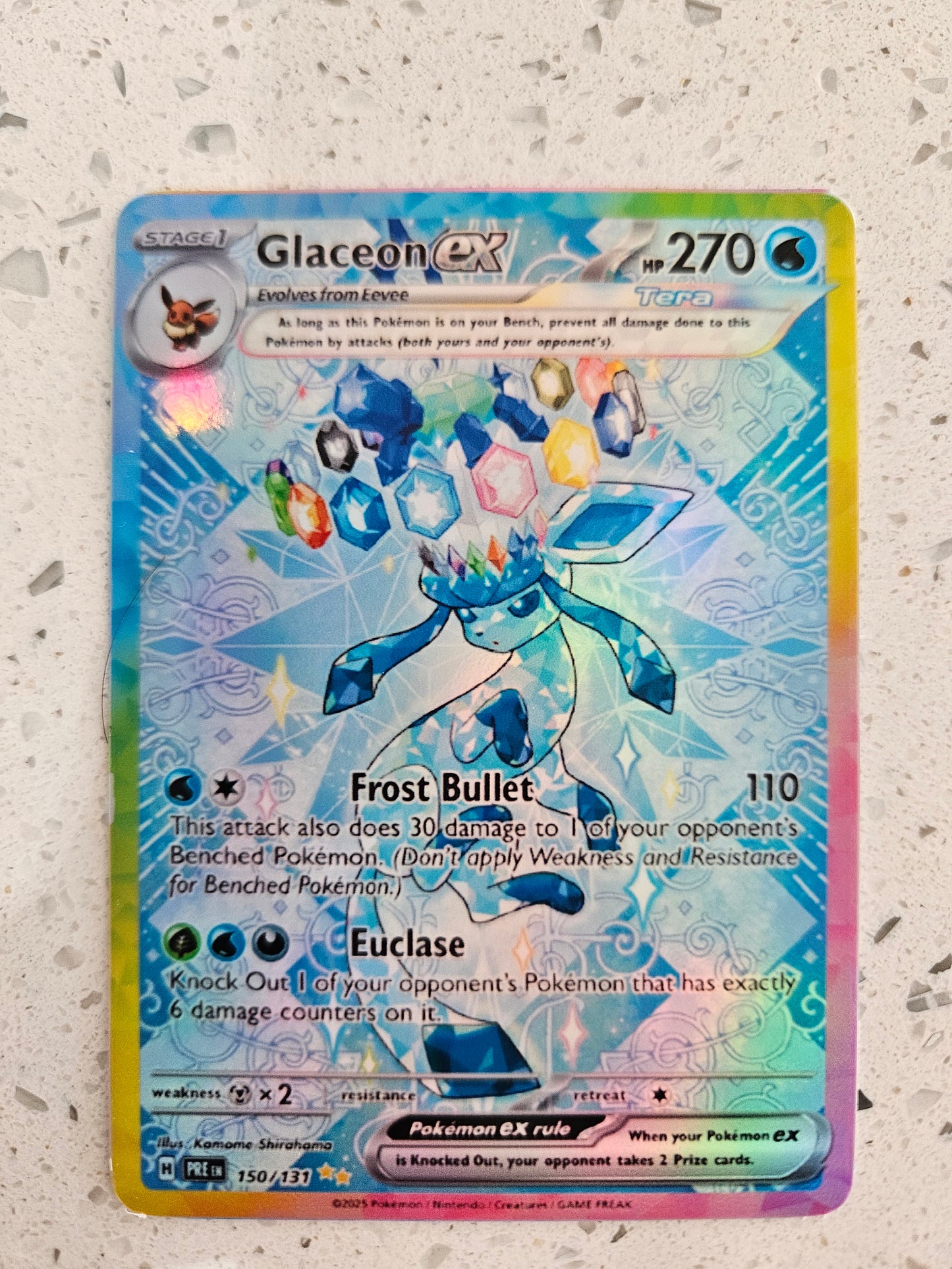 Glaceon ex #150 Prismatic Evolutions Sticker