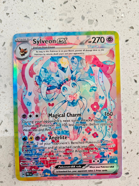 Sylveon ex #156 Pokemon Prismatic Evolutions Sticker