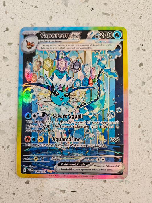 Vaporeon ex #149 Prismatic Evolutions Sticker