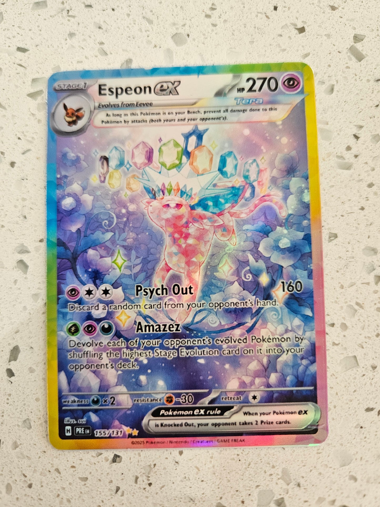 Espeon ex #155 Prismatic Evolutions Sticker